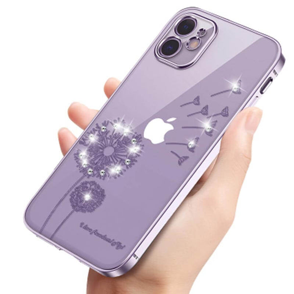 iPhone 12 Pro Goddess Glamour Dandelion Electroplating TPU Phone Case