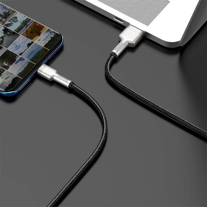 Baseus Metal Fast Charging Short Cable USB to Type-C 66W 25cm Black