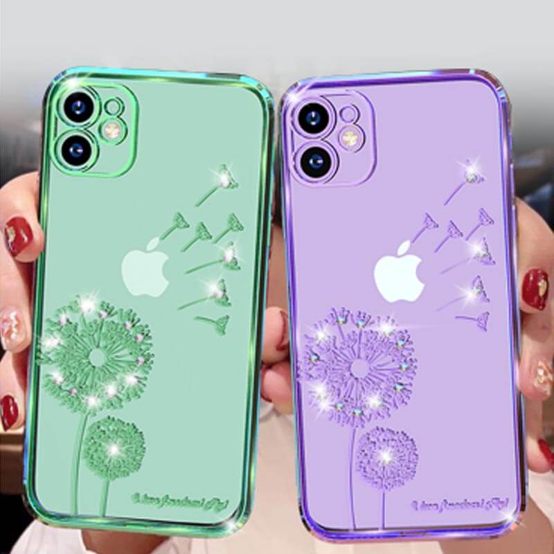 iPhone 12 Mini Goddess Glamour Dandelion Electroplating TPU Phone Case