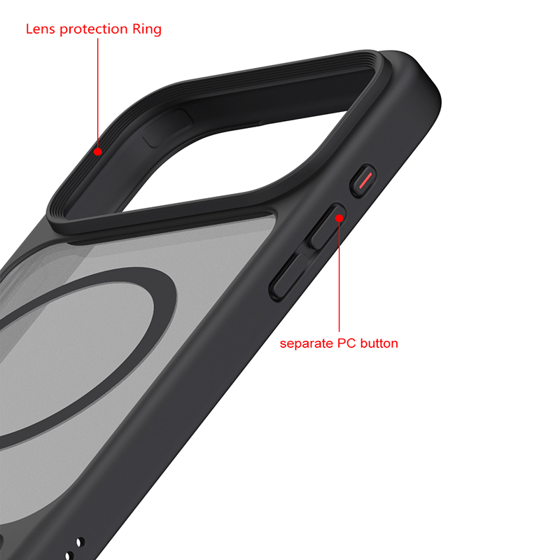 iPhone 17 Air Elvis Series All Around Protection Magsafe Phone Case with Invisible Stand Black