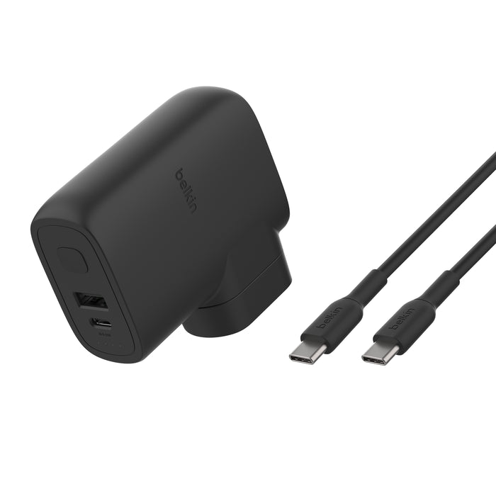 Belkin BoostCharge Hybrid Wall Charger 25W & Power Bank 5K & Travel Adapter Kit