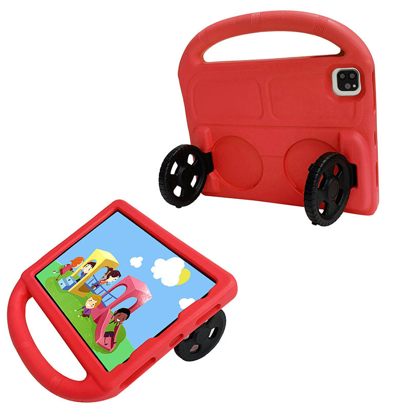 iPad 7th 10.2" 2019 Foldable Wheel Stand Case with Handle