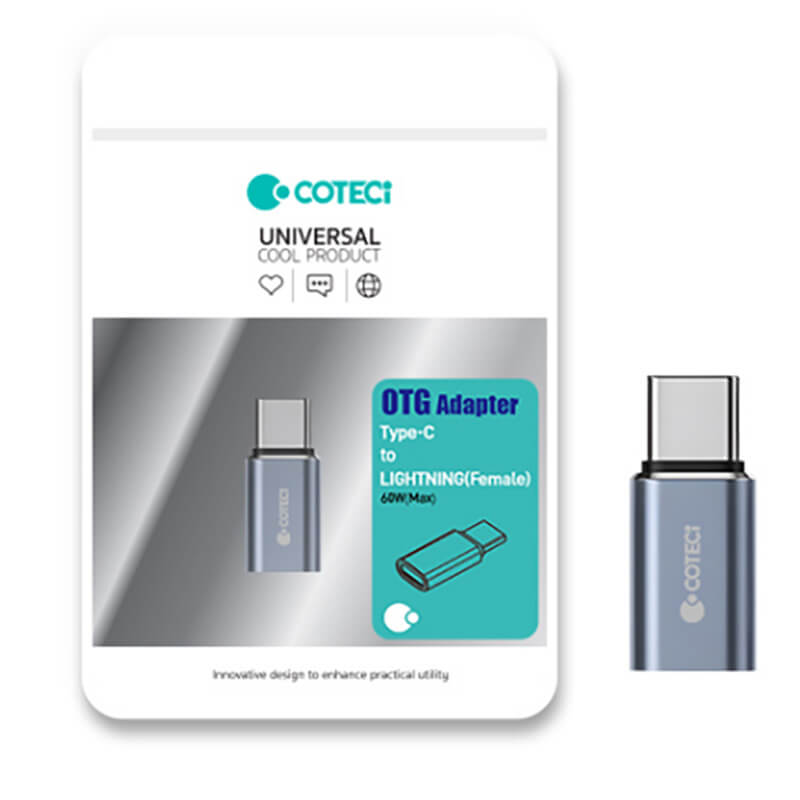 COTECi Lightning to Type-C Charge Data OTG Adapter OT-040