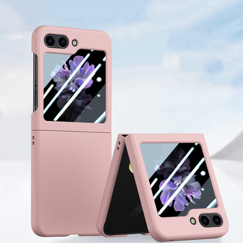 Samsung Galaxy Z Flip 6 Slim Style Minimalist Phone Case Pink