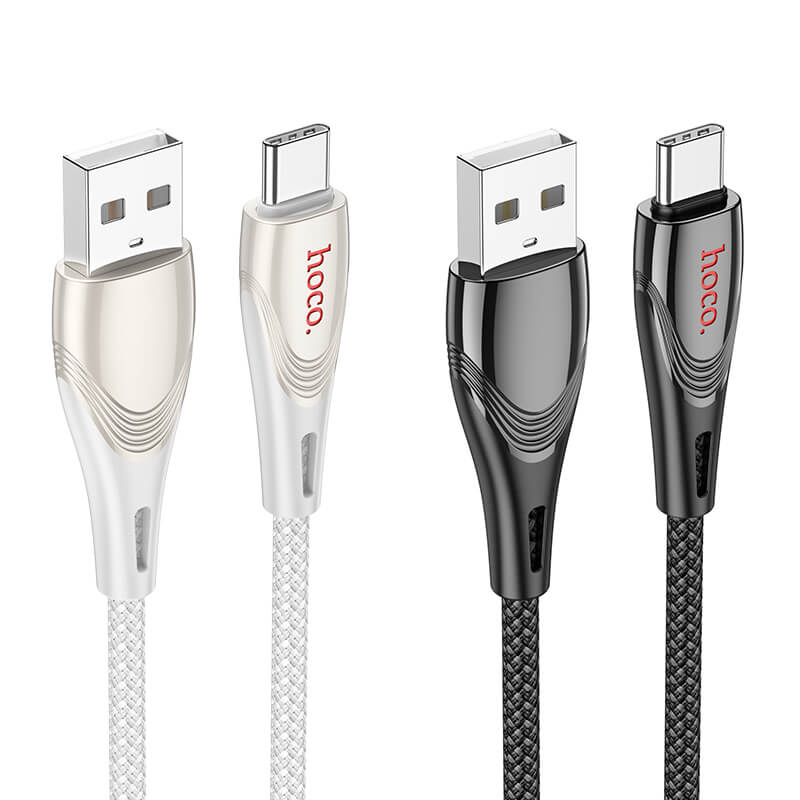 hoco Nylon Braided USB-A to Type-C 3A Charging Data Cable 1.2m U133