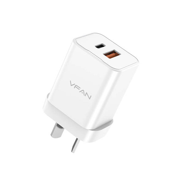 Mobie 35W 2-Ports GaN PD Ultra Fast Wall Charger AU8 White