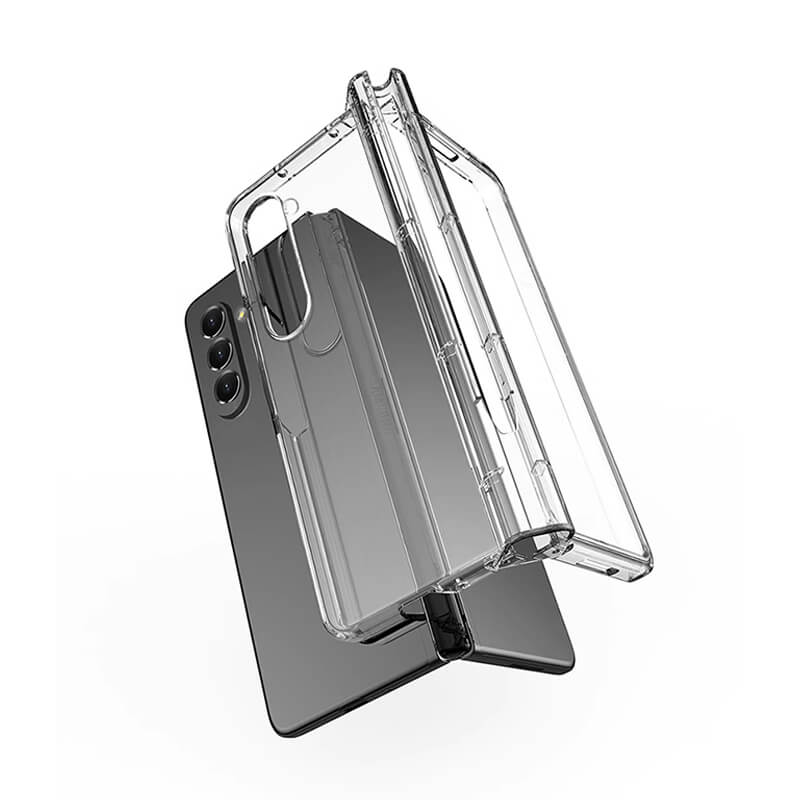 Samsung Galaxy Z Fold 6 ICE Simple Style Phone Case With Built In Pen Slot Clear