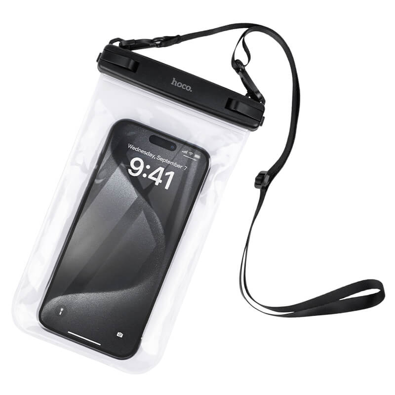 Hoco IP68 Waterproof Transparent Phone Bag with Lanyard HX52