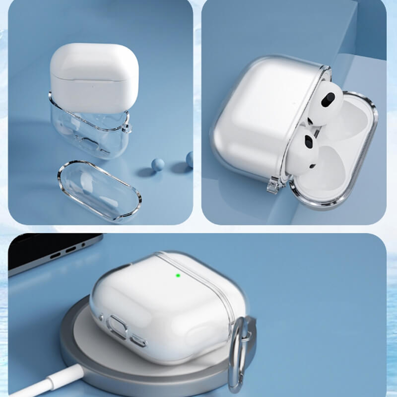 Cotetci Full Protection AirPods 4 Case Crystal Clear
