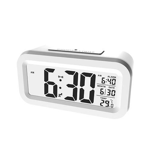 Mobie LCD Alarm Clock Digital Display Temperature Intelligent Photosensitivity