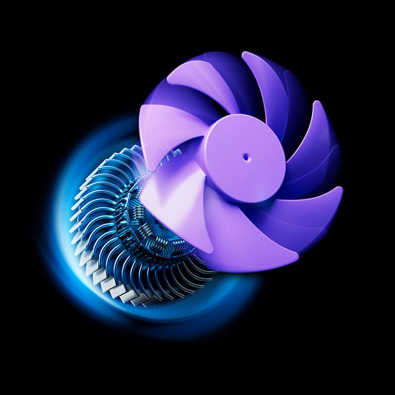 Mobie 100-Level Speed Multi-Use Silent Cyclone Circulation Fan M75