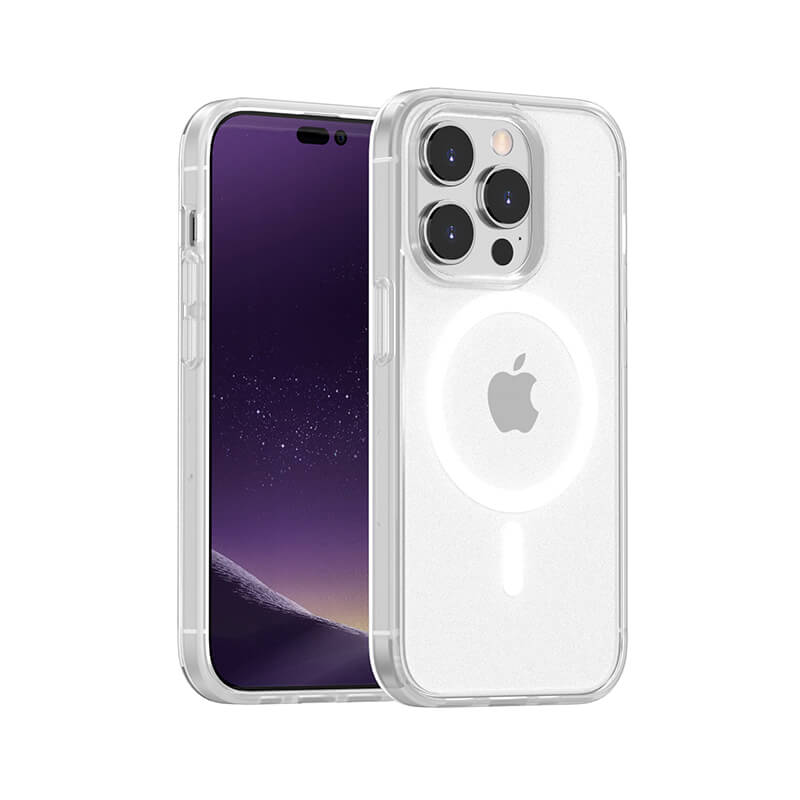 iPhone 15 Plus Moying Series Micro Frosted Magsafe Phone Case White
