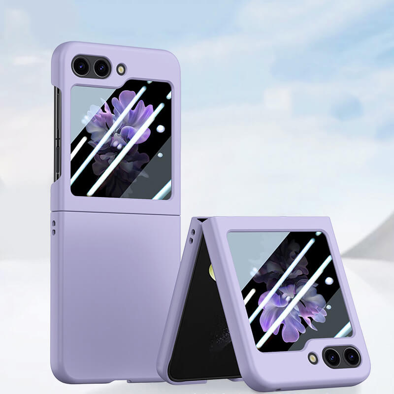Samsung Galaxy Z Flip 6 Slim Style Minimalist Phone Case Purple