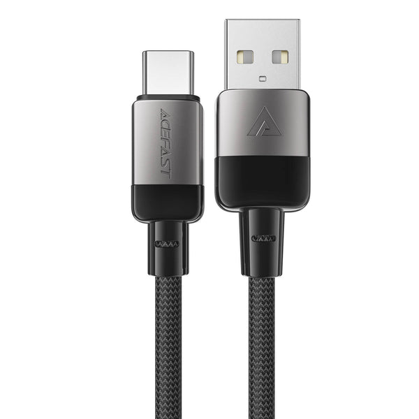 Acefast USB to Type-C Durable Braid Charging Cable 3A 1.2m Black