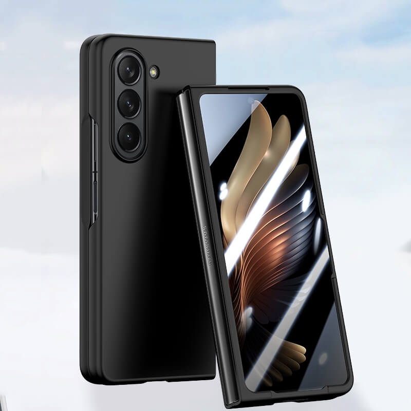 Samsung Galaxy Z Fold 6 Slim Style Minimalist Phone Case Black