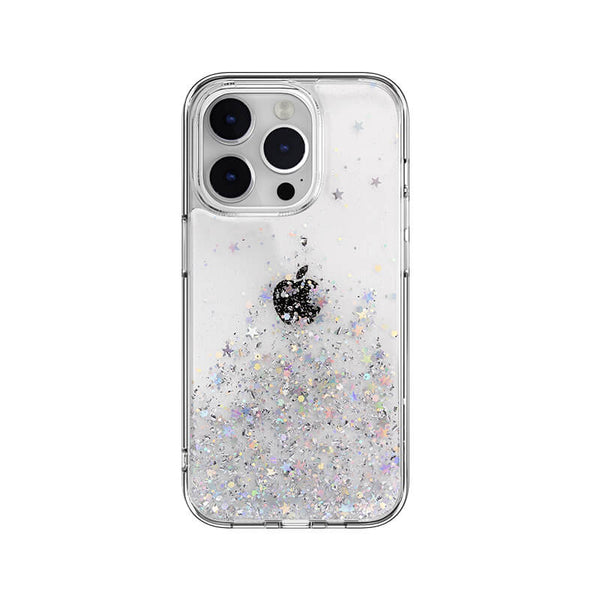 iPhone 15 Plus Galactic Series Star Sand Anti Drop Phone Case Clear