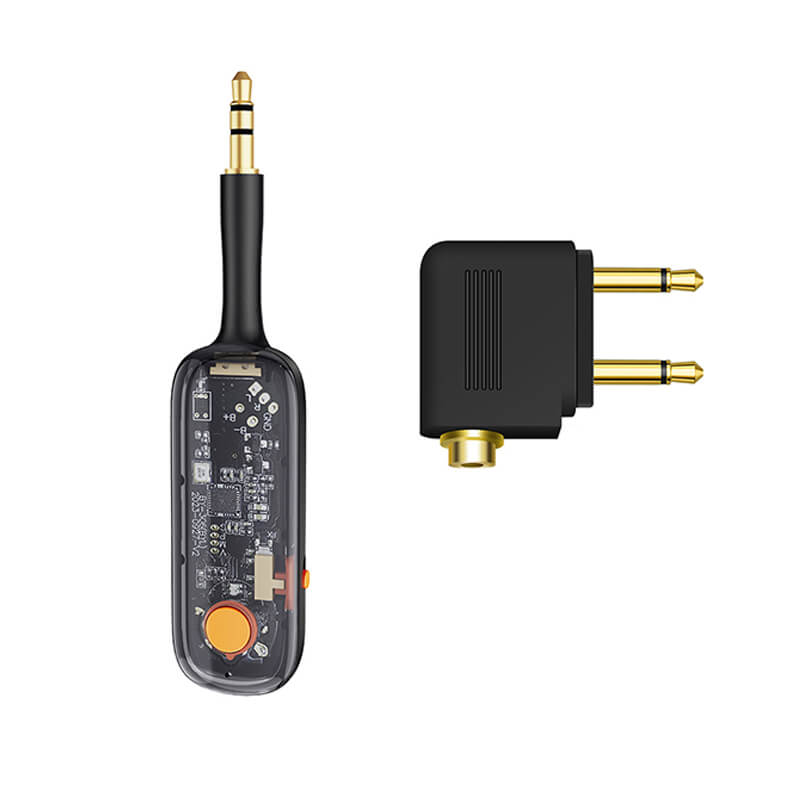 Coteci Aviation Audio Plug & Bluetooth Transceiver Converter 3.5mm Black