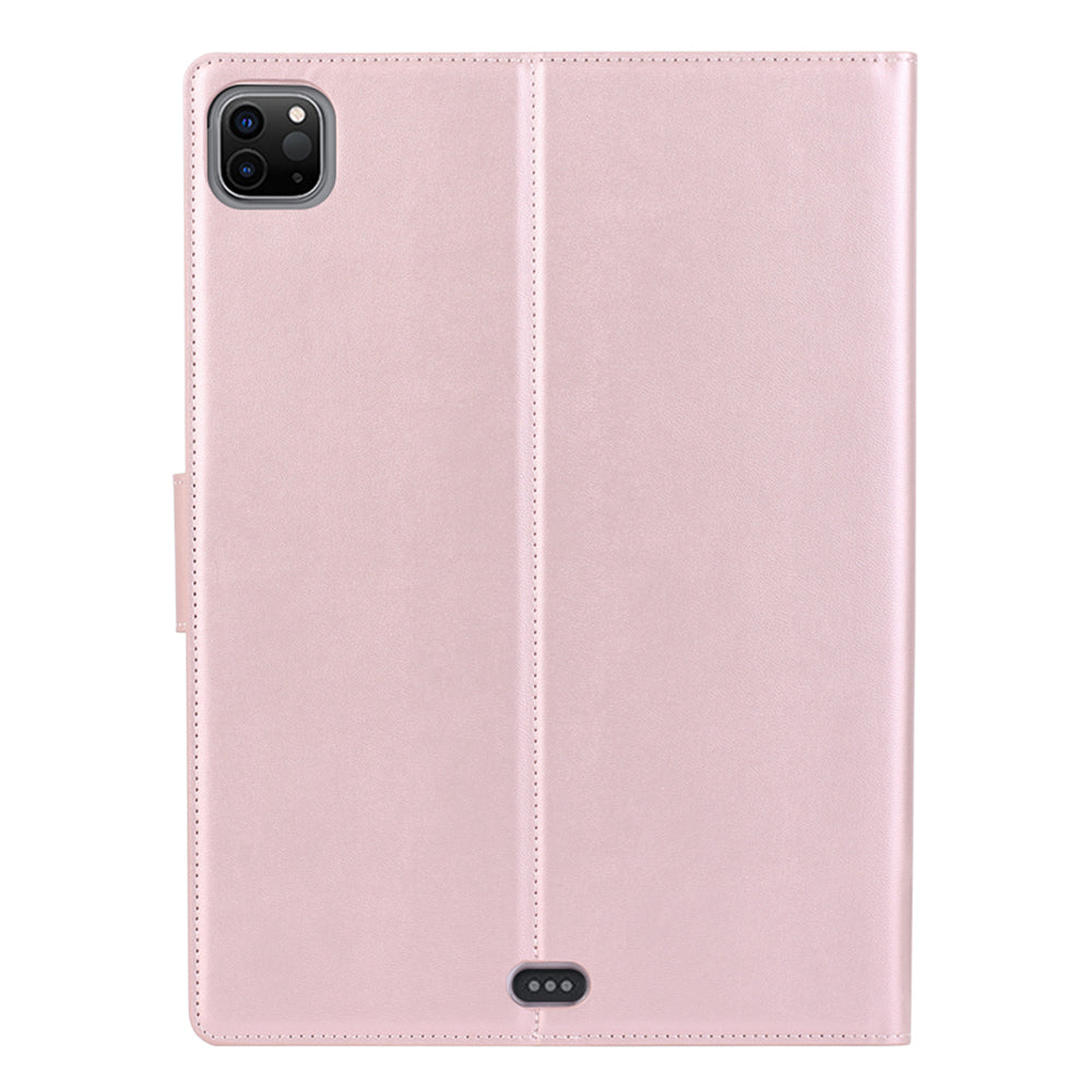 iPad Pro 12.9" 2021 Luxury Hanman Leather Wallet Flip Case Cover