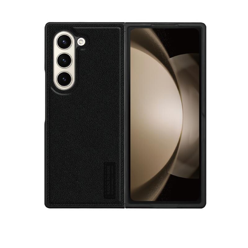 Samsung Galaxy Z Fold 6 Lucas Series Premium Leather Phone Case Black