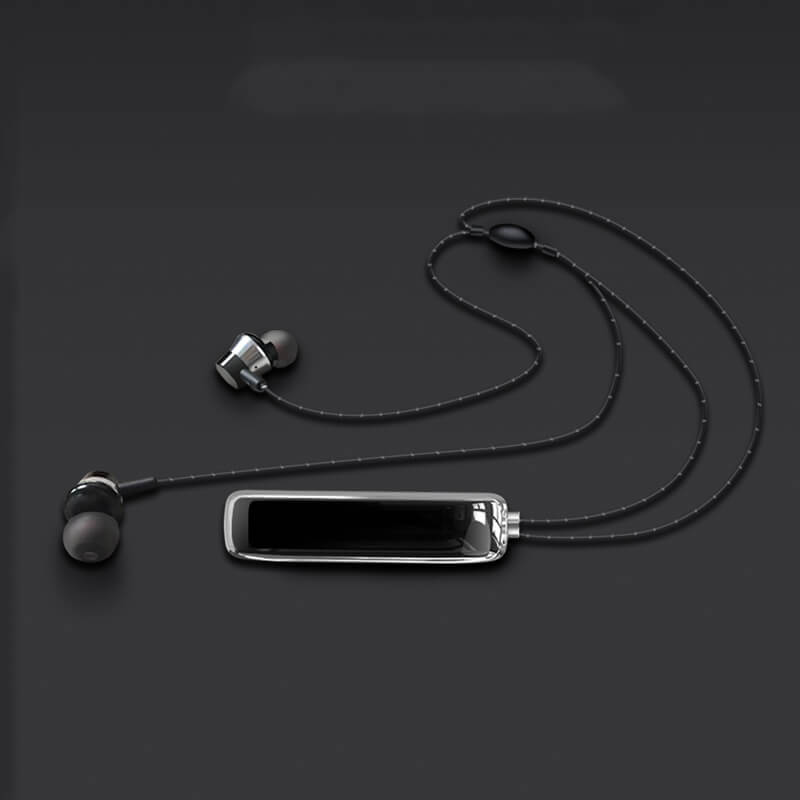 Mobie Couple Fashion Universal Neckband Wireless Bluetooth Earbuds D14 Black