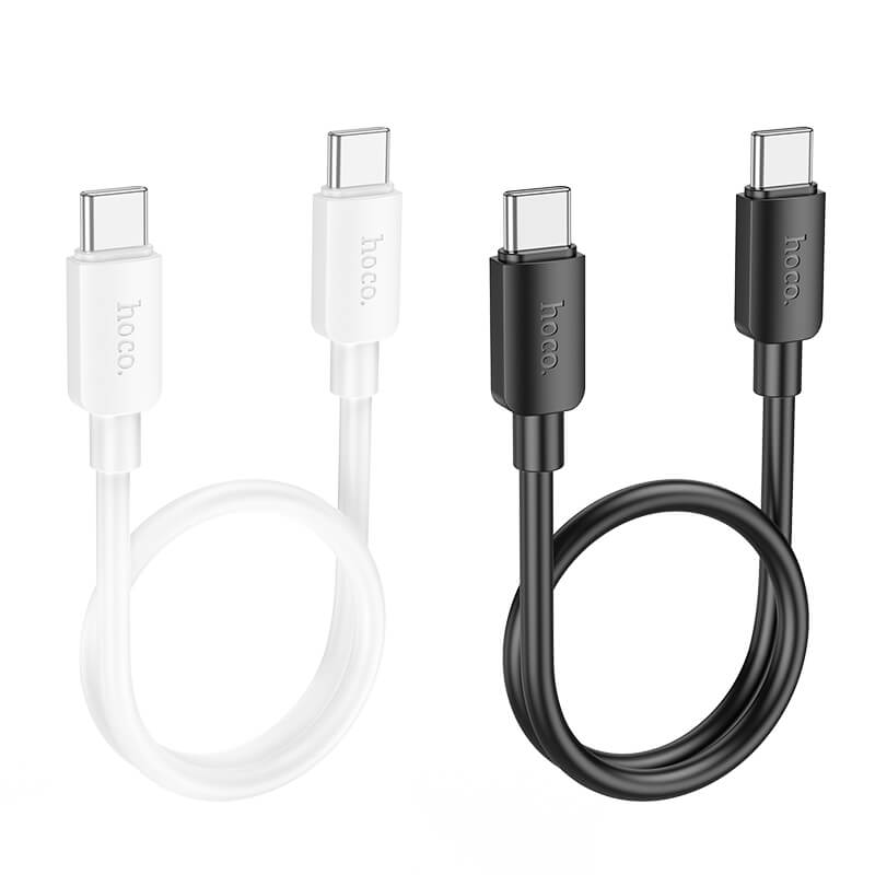 hoco PVC Universal Type-C to Type-C 60W Fast Charging Data Cable 25cm X96