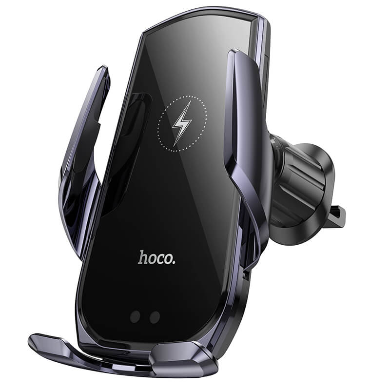 hoco. Infrared Induction Automatic Clamp 15W Wireless Car Charger Black