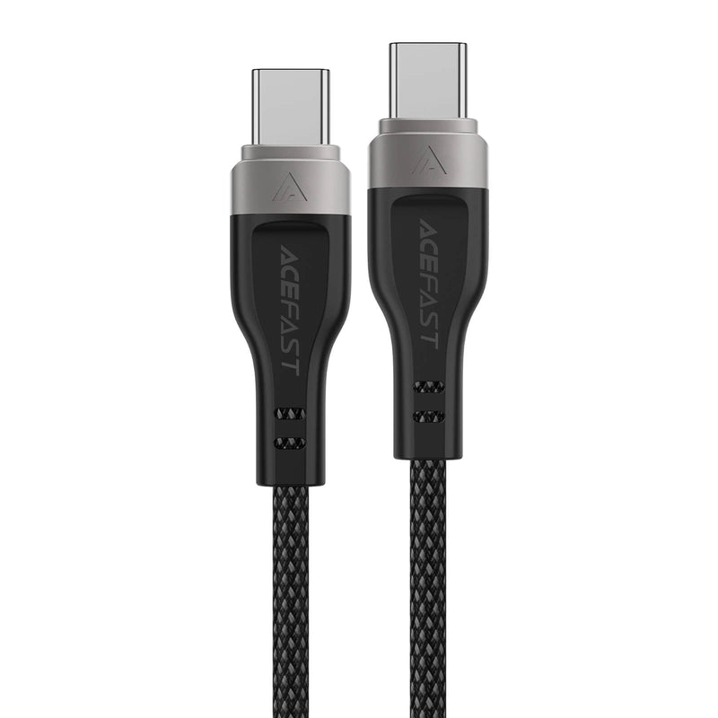 Acefast 60W Magnetic Braided Fast Charging Type C to Type C Data Cable 1.2m Black