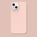 Suitable for iPhone Models Fresh Wind Solid Color Hard Shell Case with Silicone Coating