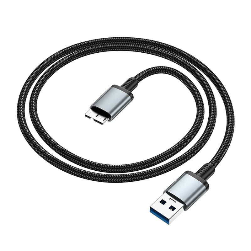 hoco. High Transmission USB to Micro USB 3.0 Data Cable US10 0.5M Black