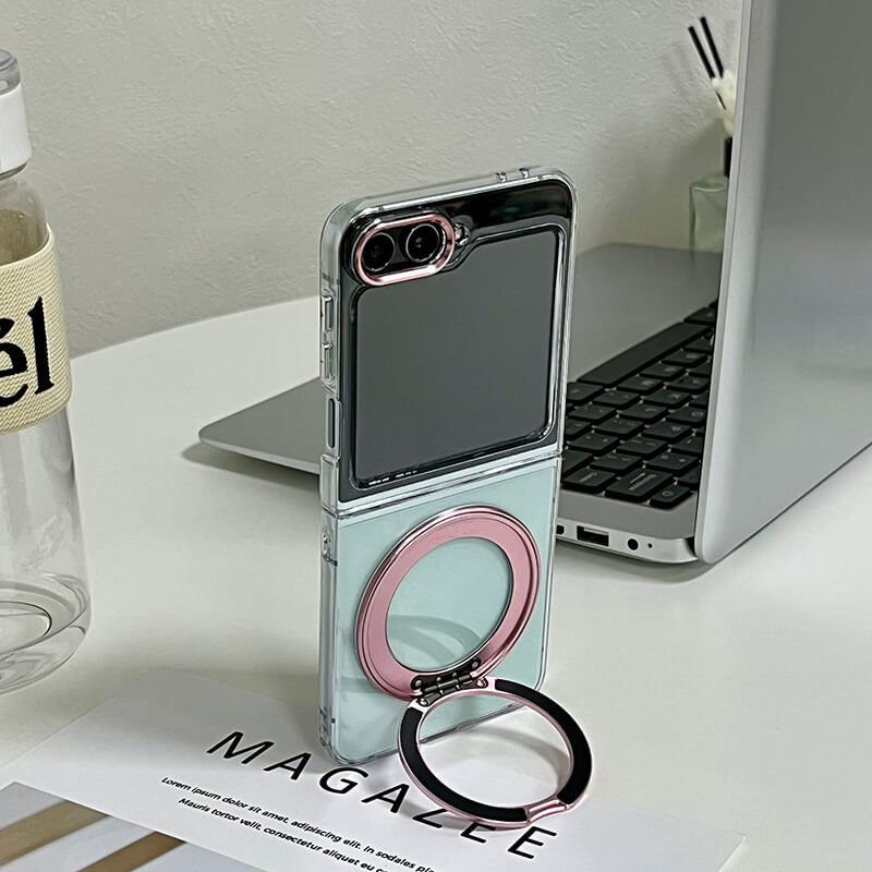 Samsung Galaxy Z Flip 7 2025 RAFI Series 360° Rotating Magnetic Stand Case
