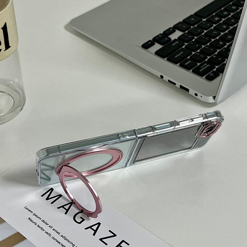 Samsung Galaxy Z Flip 7 2025 RAFI Series 360° Rotating Magnetic Stand Case