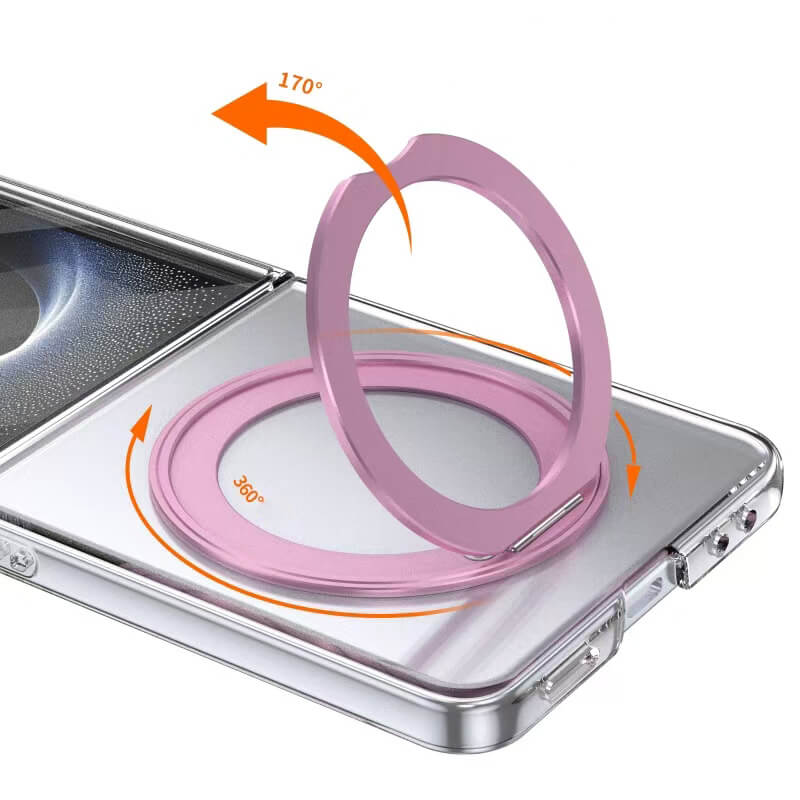 Samsung Galaxy Z Flip 7 2025 RAFI Series 360° Rotating Magnetic Stand Case