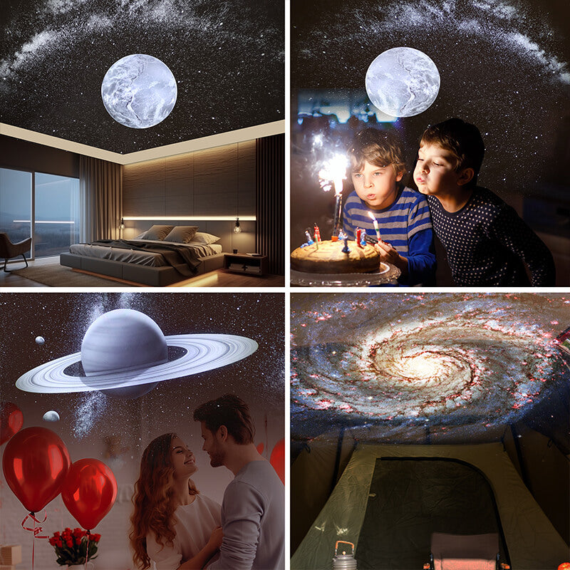 Mobie Starry Sky Projection Lamp with Bluetooth Music & Rhythmic Light