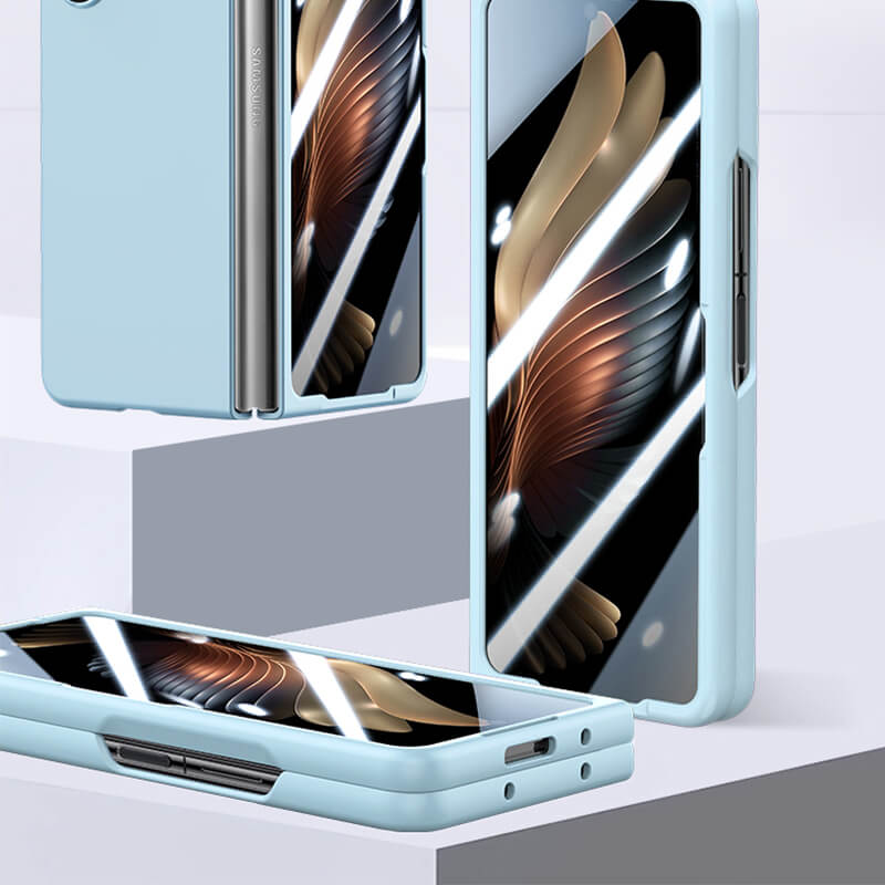 Samsung Galaxy Z Fold 7 2025 Slim Style Minimalist Phone Case Blue
