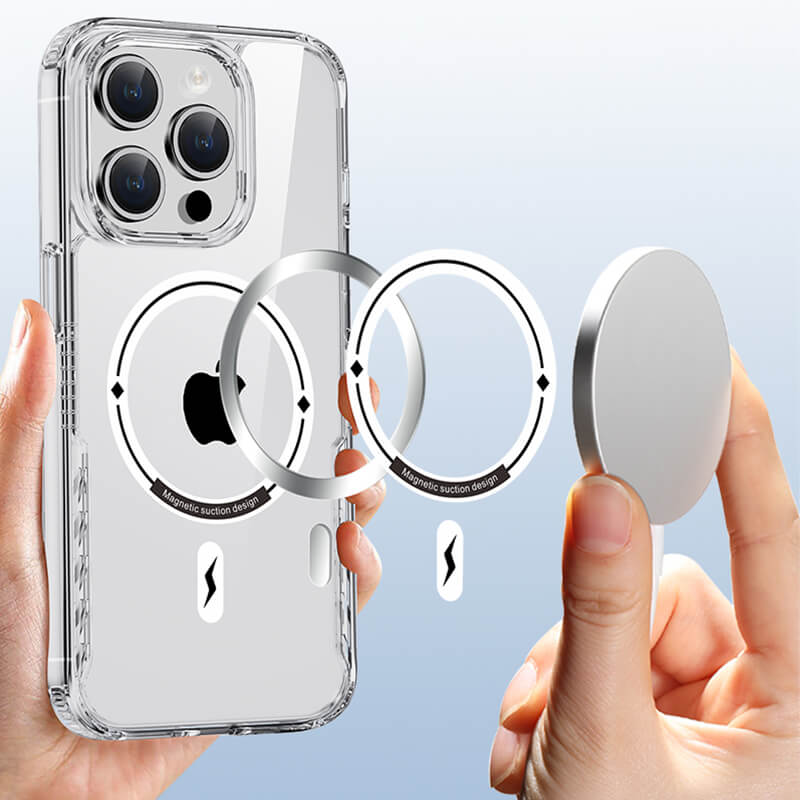 iPhone 15 GlimmerLine Series Transparent Magsafe Phone Case