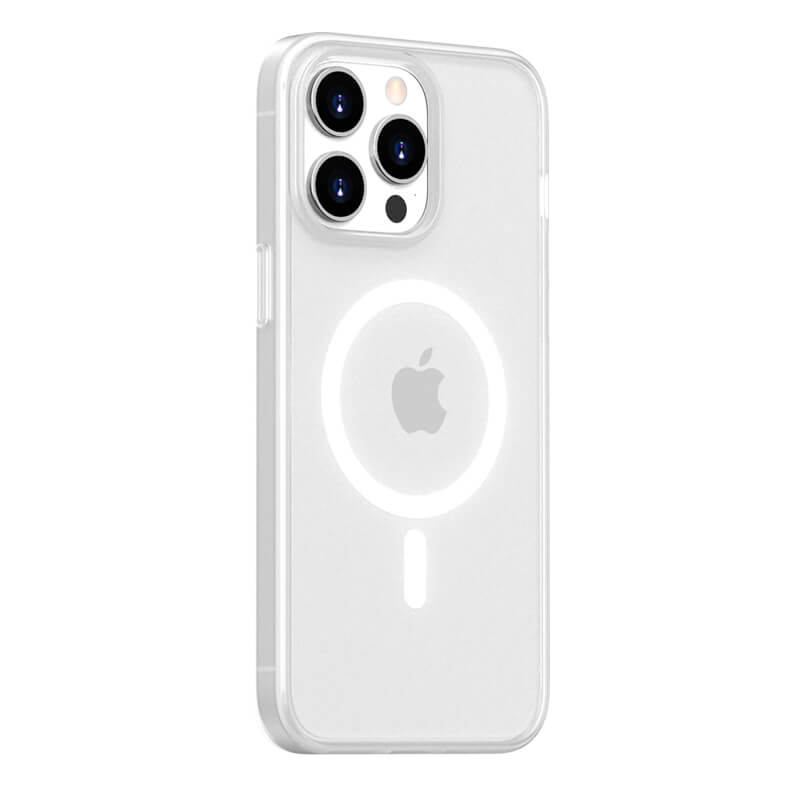 iPhone 15 Plus Moying Series Micro Frosted Magsafe Phone Case White