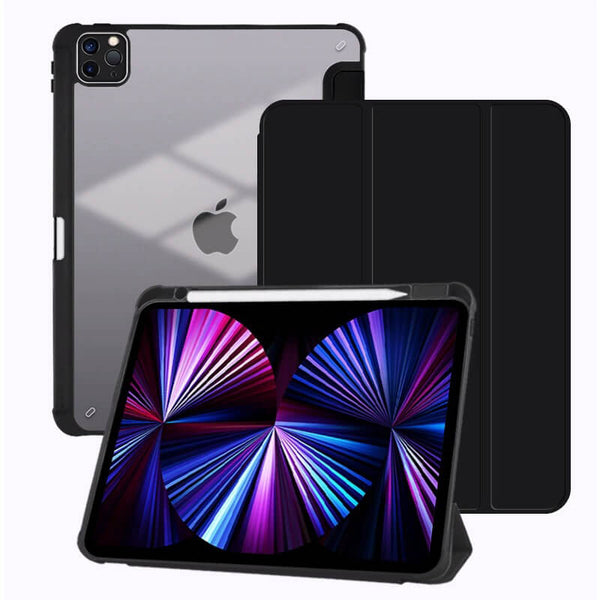 iPad Pro 12.9" 2022 Silicone Flip Case with Built-in Pen Slot