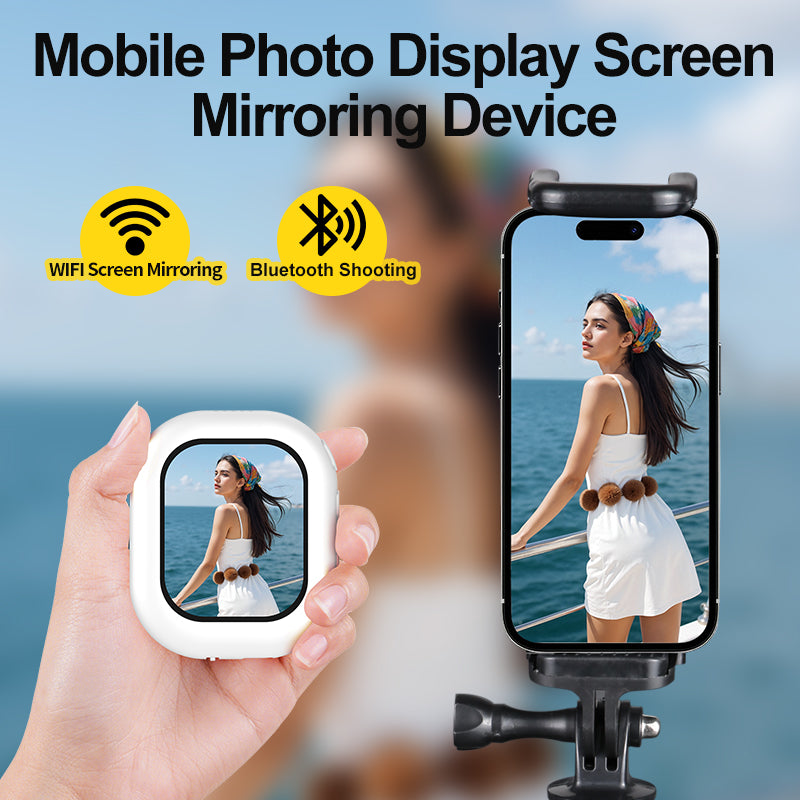 Mobie Mini Magnetic Rear Camera Screen Mirroring Adapter for Wireless Selfie T3