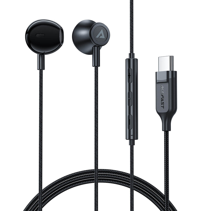 Acefast Type-C Wired Earphones With Microphone L2 Black