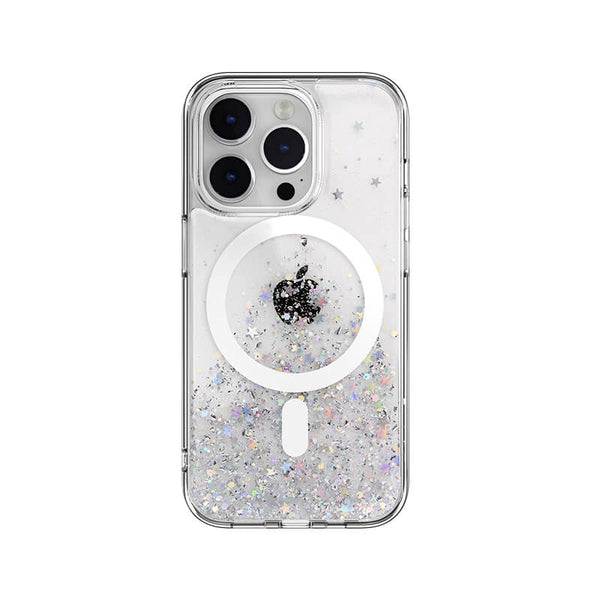 iPhone 15 Galactic Series Star Sand Anti Drop Magsafe Phone Case Clear