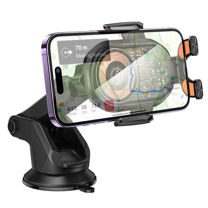 Hoco 15W Wireless Charging Car Phone Holder for Windshield Dashboard HW34