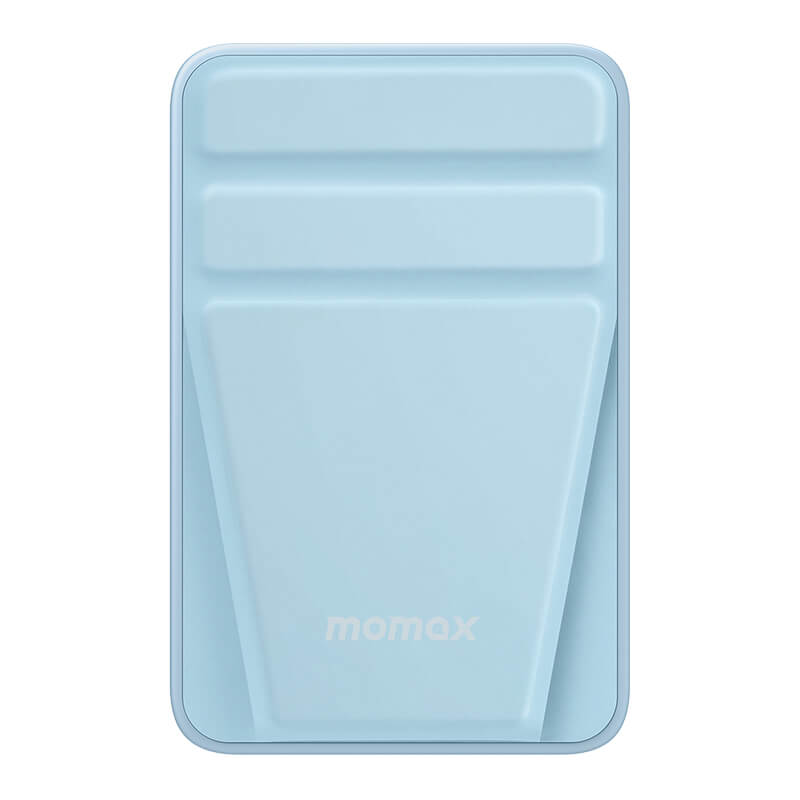 Momax Strong Magsafe Wireless Power Bank with Stand 5000mAh 20W Blue