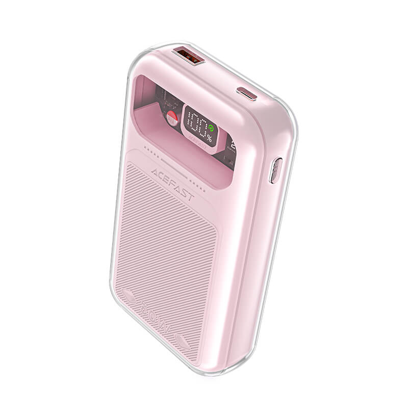 Acefast 30W 20000mAh Fast Charging Power Bank LED Display M2 Pink