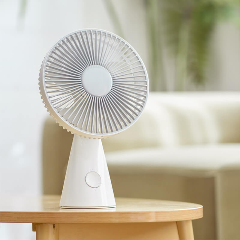 Mobie Portable Desk Compact & Stylish Fan with Wide-Angle Auto Swing White