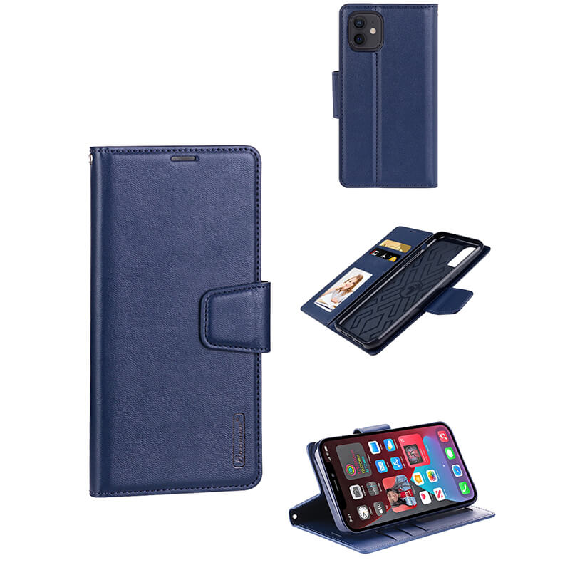 iPhone 16e Hanman Mill Series Leather Wallet Flip Case