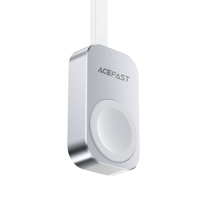 Acefast Apple Watch Mini Magnetic Wireless Charger With Type-C Cable E21 White