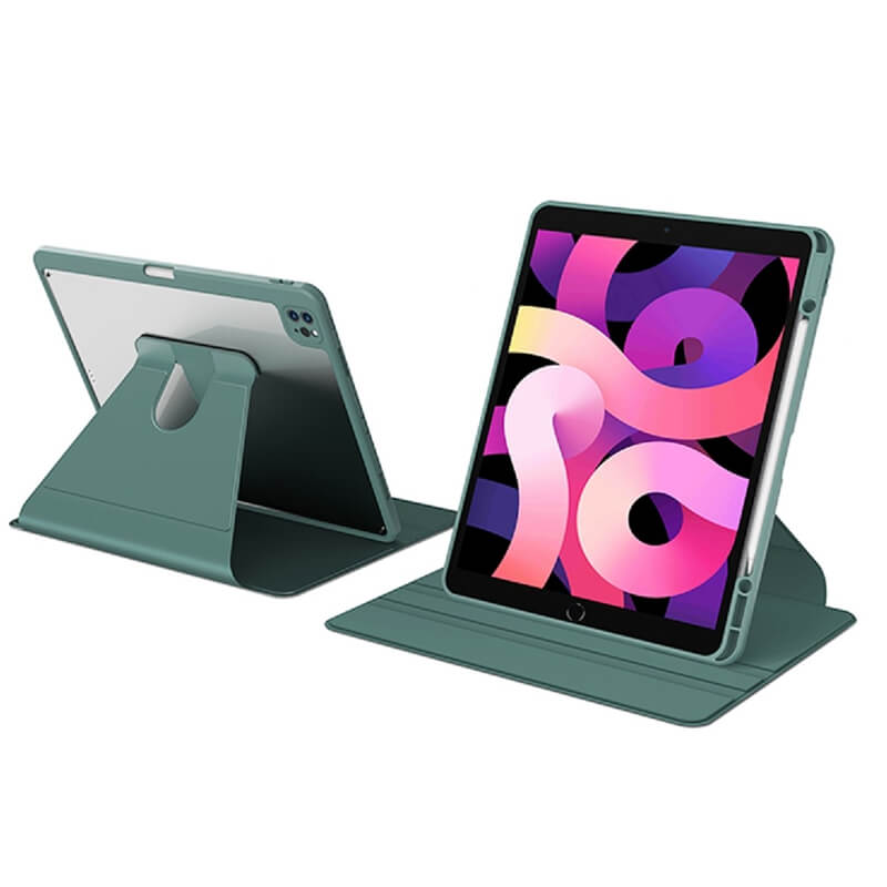 iPad Pro 11" 2021 2020 2018 Waltz Rotative FolioTablet Case with Pen Slot Green