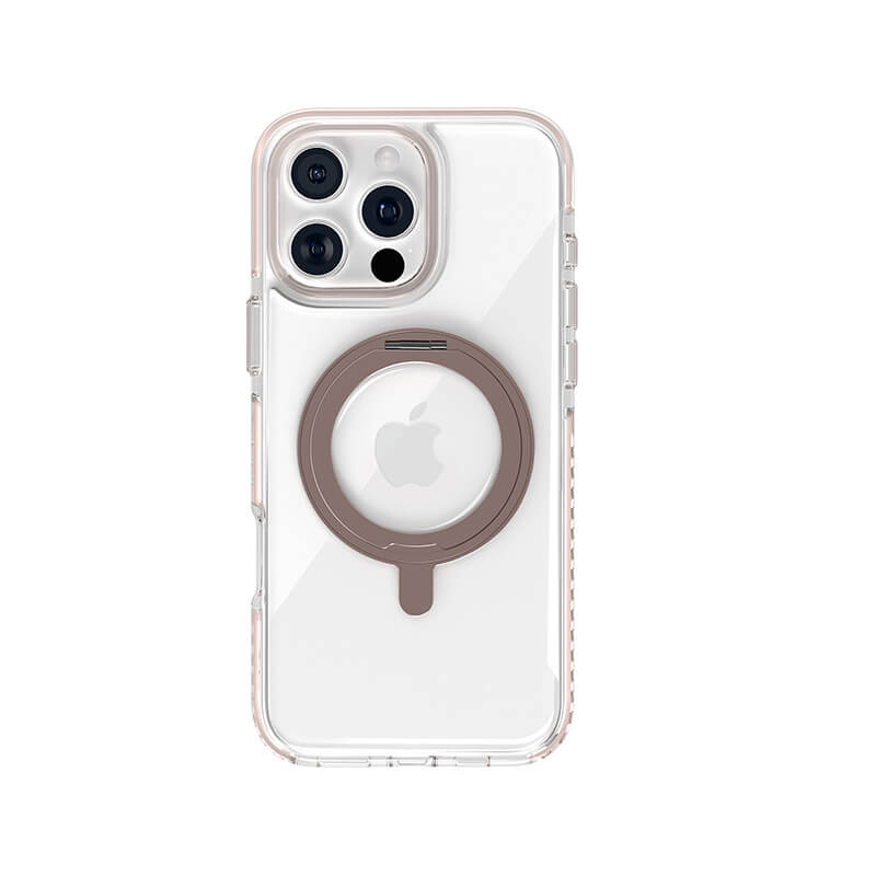 iPhone 16 Pro Ice Armor O2L Series Magsafe Clear Case with Ring Stand