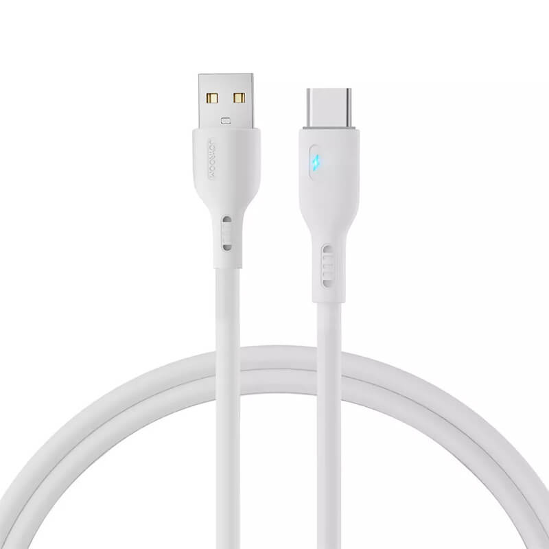 Joyroom 20W USB-A to Type-C Fast Charging Cable 2m LED light White