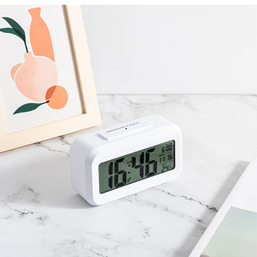 Mobie LCD Alarm Clock Digital Display Temperature Intelligent Photosensitivity